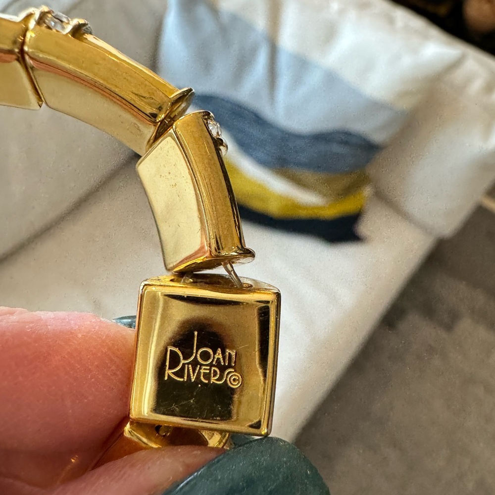 Joan Rivers Yellow Enameled Stretch Bracelet - Picture 8 of 8